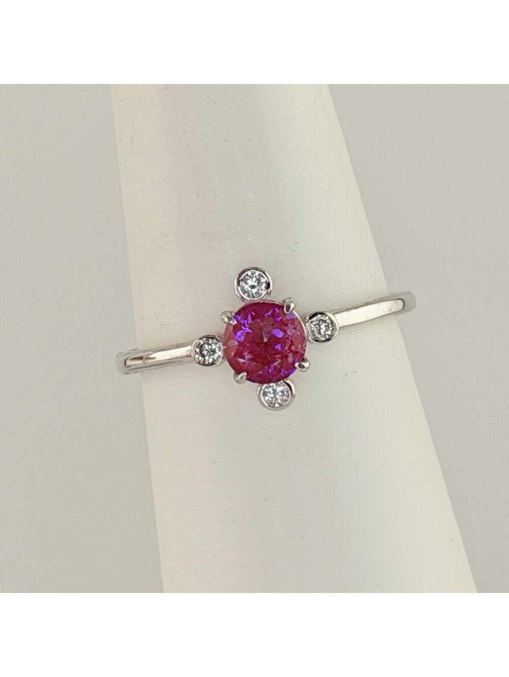 Bomb Party Sz 10 Sterling Club Rainbow Rubellite on .925 Silver RBP2272 RETRO